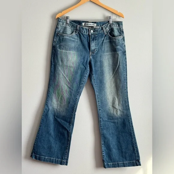 VINTAGE 2004 Gap Long and Lean Jeans Size 12 Ankle Made in USA euc - Picture 3 of 13